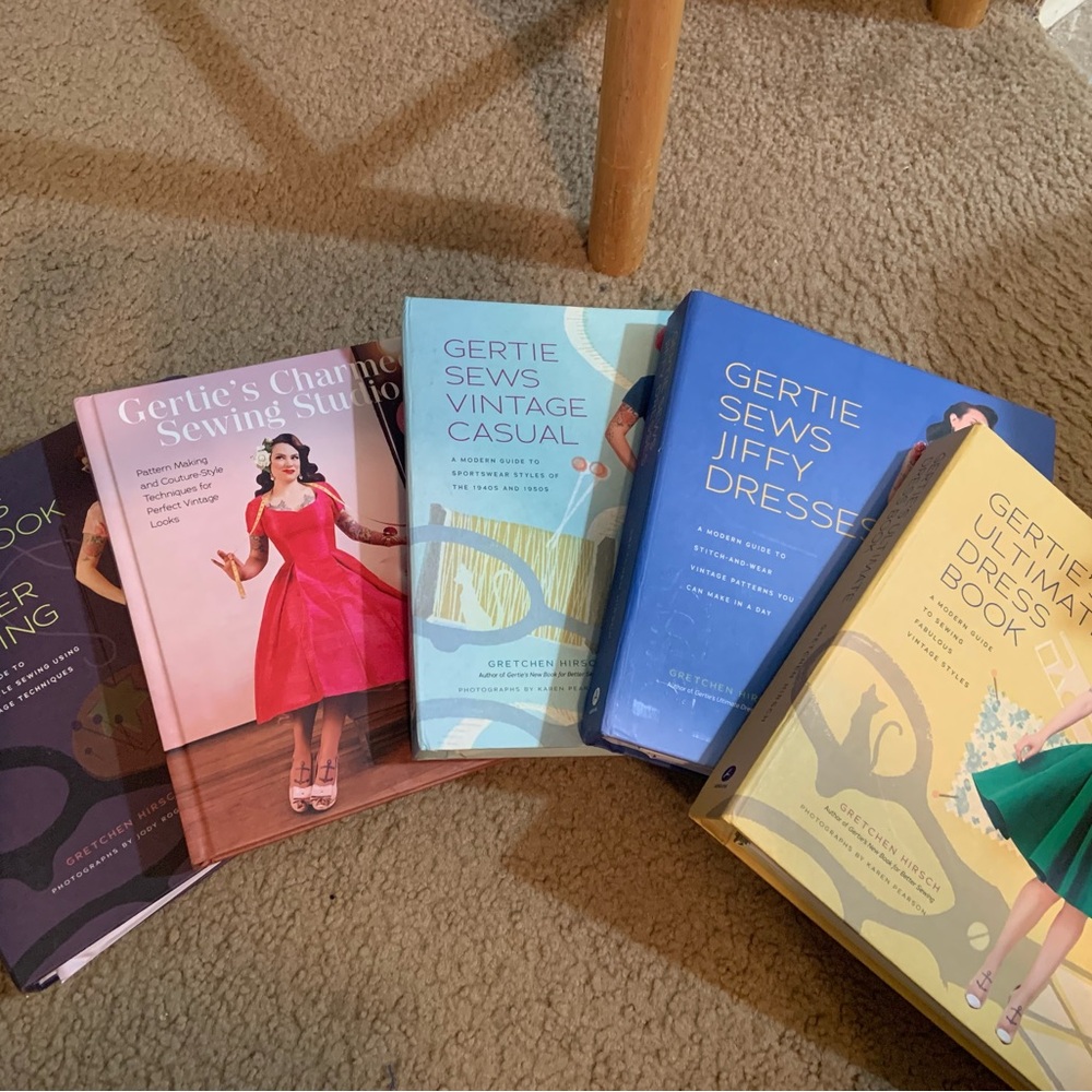 Make an offer! Gertie Sewing Books Set of 5.